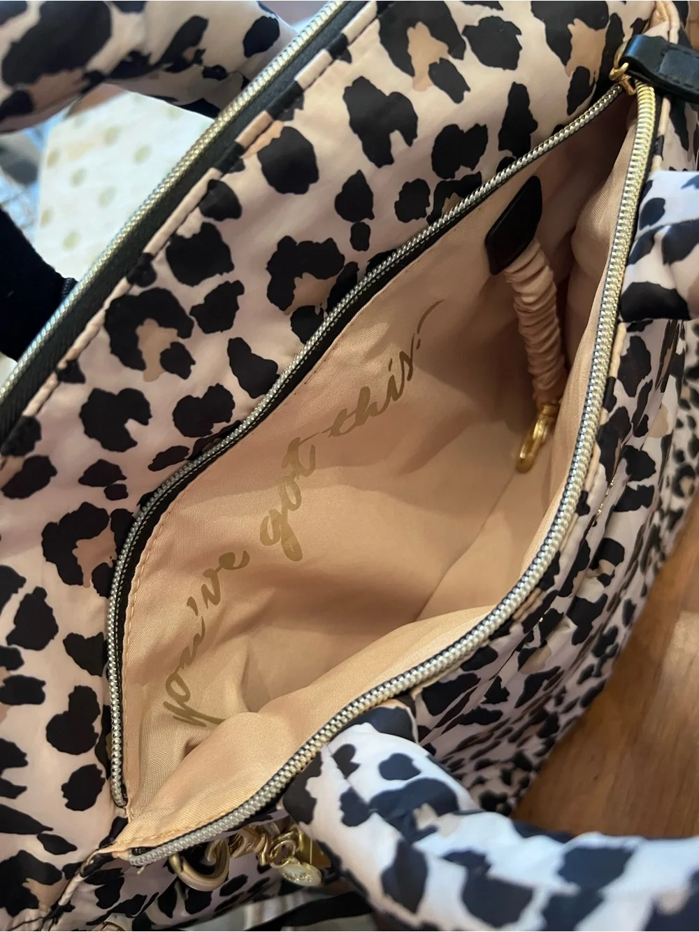 Itzy Ritzy Convertible Backpack Leopard Baby Diaper Bag